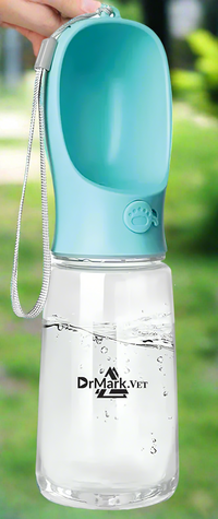 DrMark.Vet 19 oz Leak Proof Pet Water Dispenser Bottle