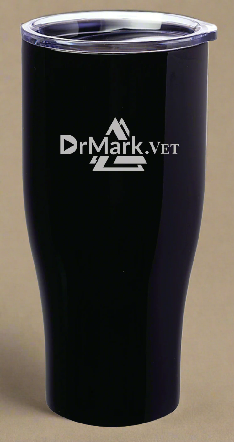 DrMark.Vet 27 oz. Stainless Steel Grip Travel Mug
