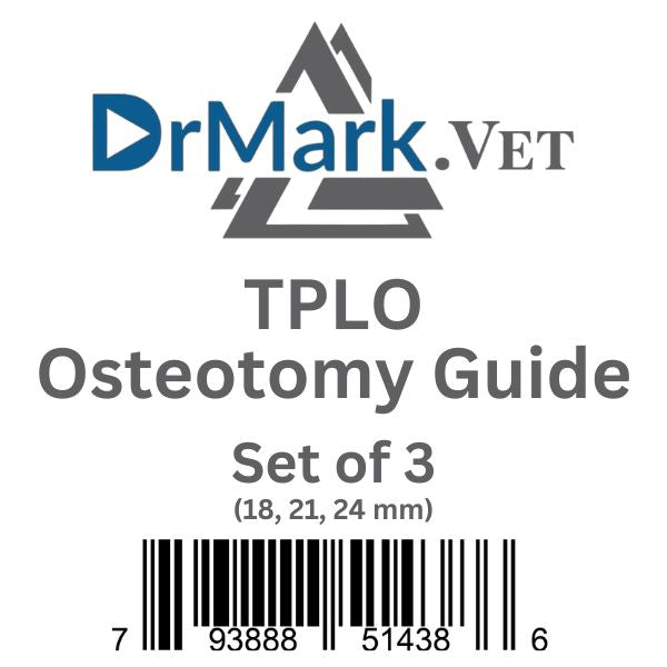 TPLO Osteotomy Guide Set of 3 (18,21,24mm)