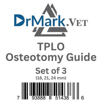 TPLO Osteotomy Guide Set of 3 (18,21,24mm)